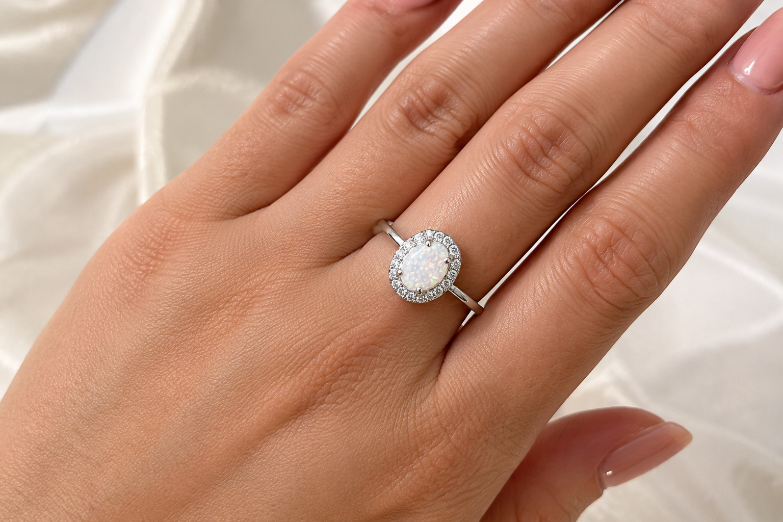 Opal Oval Ring - Image 8