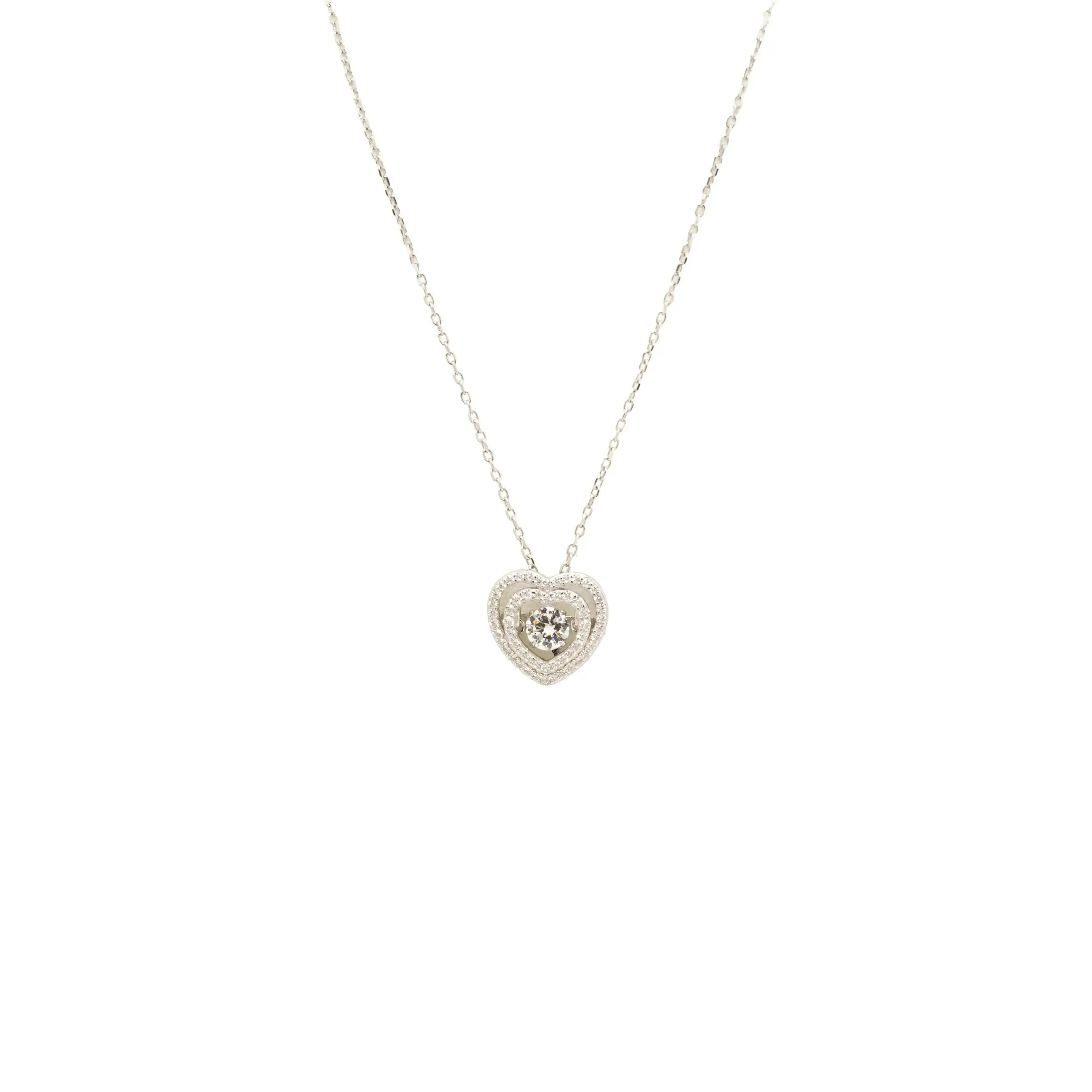 Moving Heart Sterling Necklace - Image 2