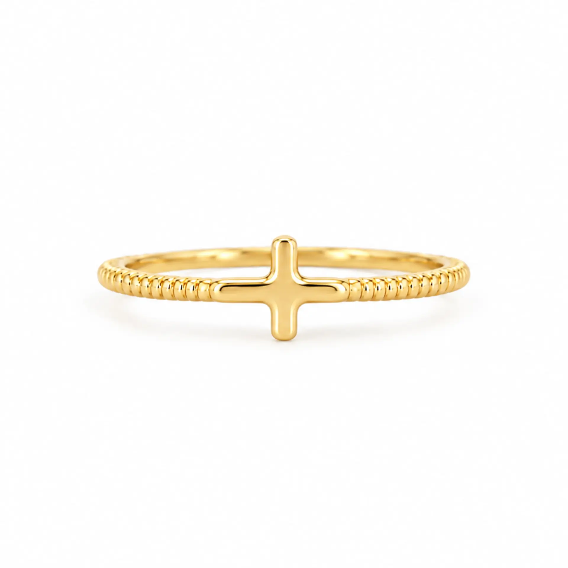 A266 (B+) Gold Cross Ring